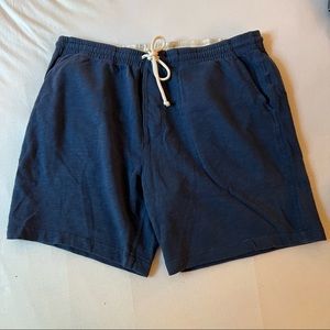 J. Crew French Terry Dock Shorts. Blue. Size Large.